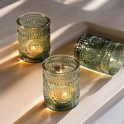 Teelichthalter Glas