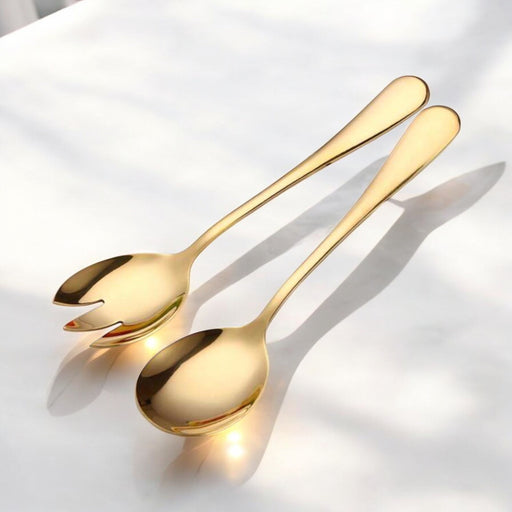 Salatbesteck gold
